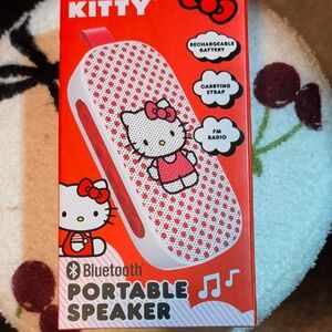Hello Kitty Pink & White Portable Bluetooth Speaker with Strap
